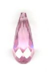 1 6x14mm Faceted Tear  Drop Pink Cubic Zirconia